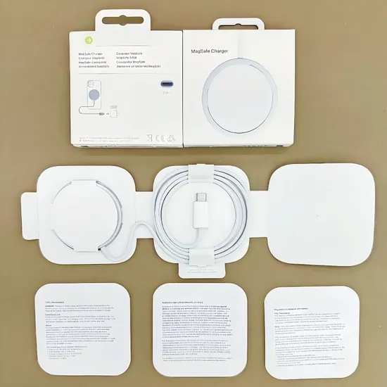 OEM ODM 1: 1 15W Quick Charging Station Magnetic Wireless Charger Work with Apple Ios and Android