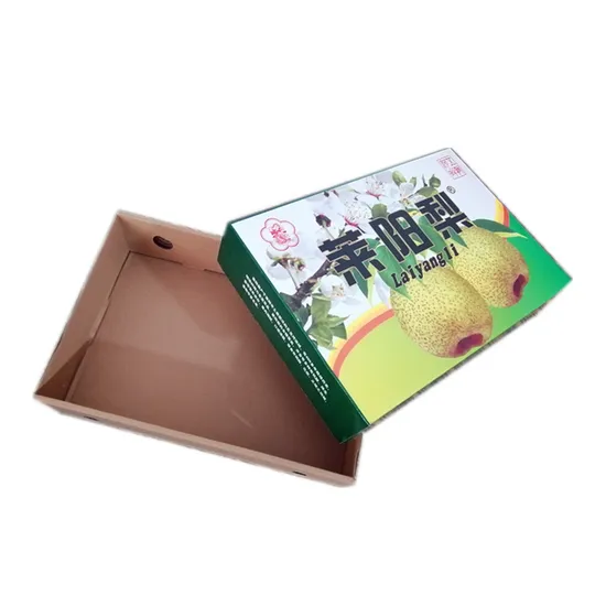 Our Thickened Cardboard Paper Packing Packaging Display Carton Boxes Are Suitable as Custom Gift Packaging and Shipping Cartons for Fresh Produce Like Pear 